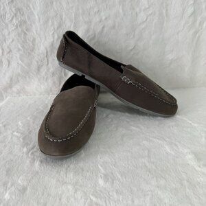 Sperry Brown Suede Leather Loafers Top-Sider Bay View Driver leather moccasins